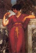 John William Godward The Ring oil painting on canvas